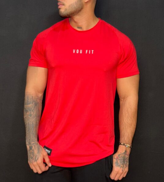 CAMISETA RANGLAN ROJA VOUFIT