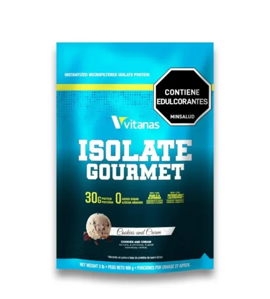 ISOLATE GOURMET 2LB- COOKIES AND CREAM Y VAINILLA